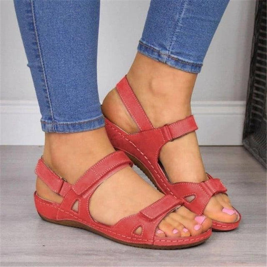 New Women Sandals Soft Comfortable Flat Open Toe