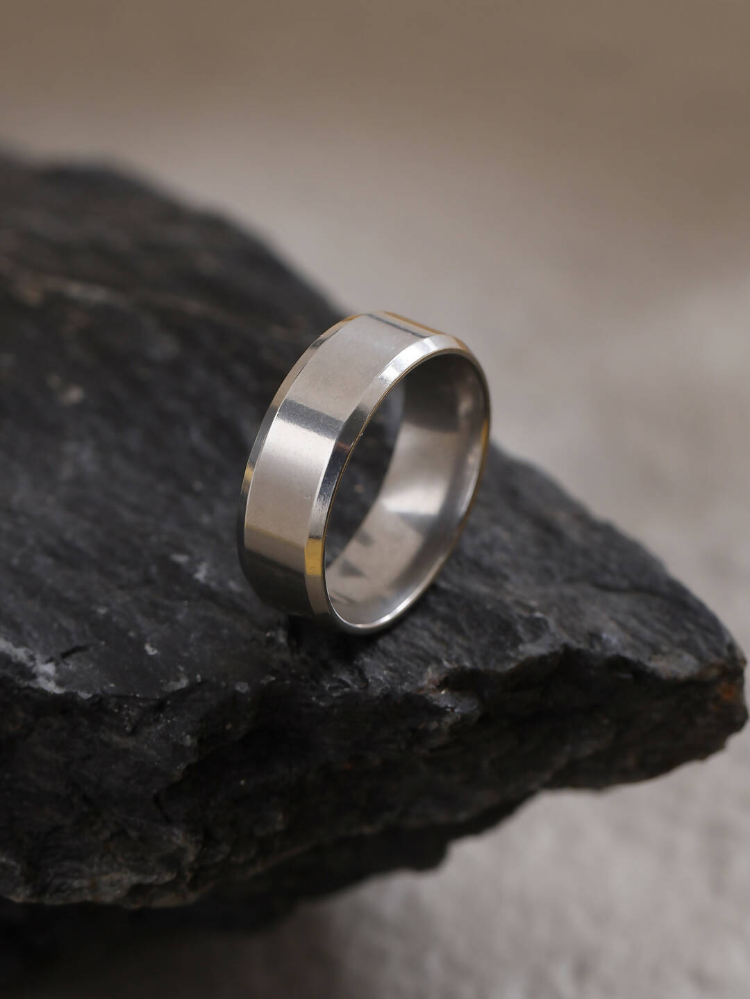 NVR Men's Stainless Steel Finger Ring
