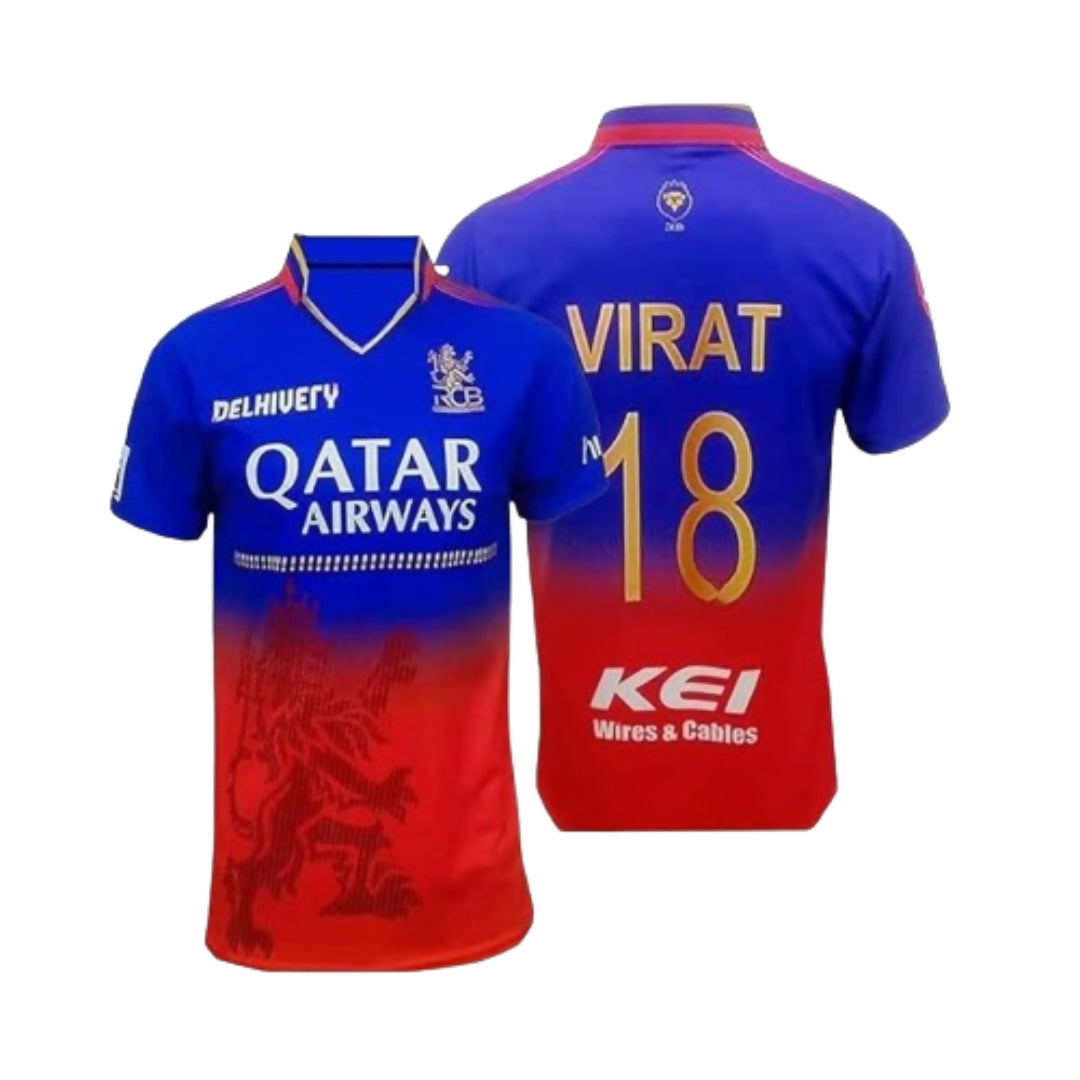 Virat 18 Bangalore Cricket Official Jersey IPL, T20
