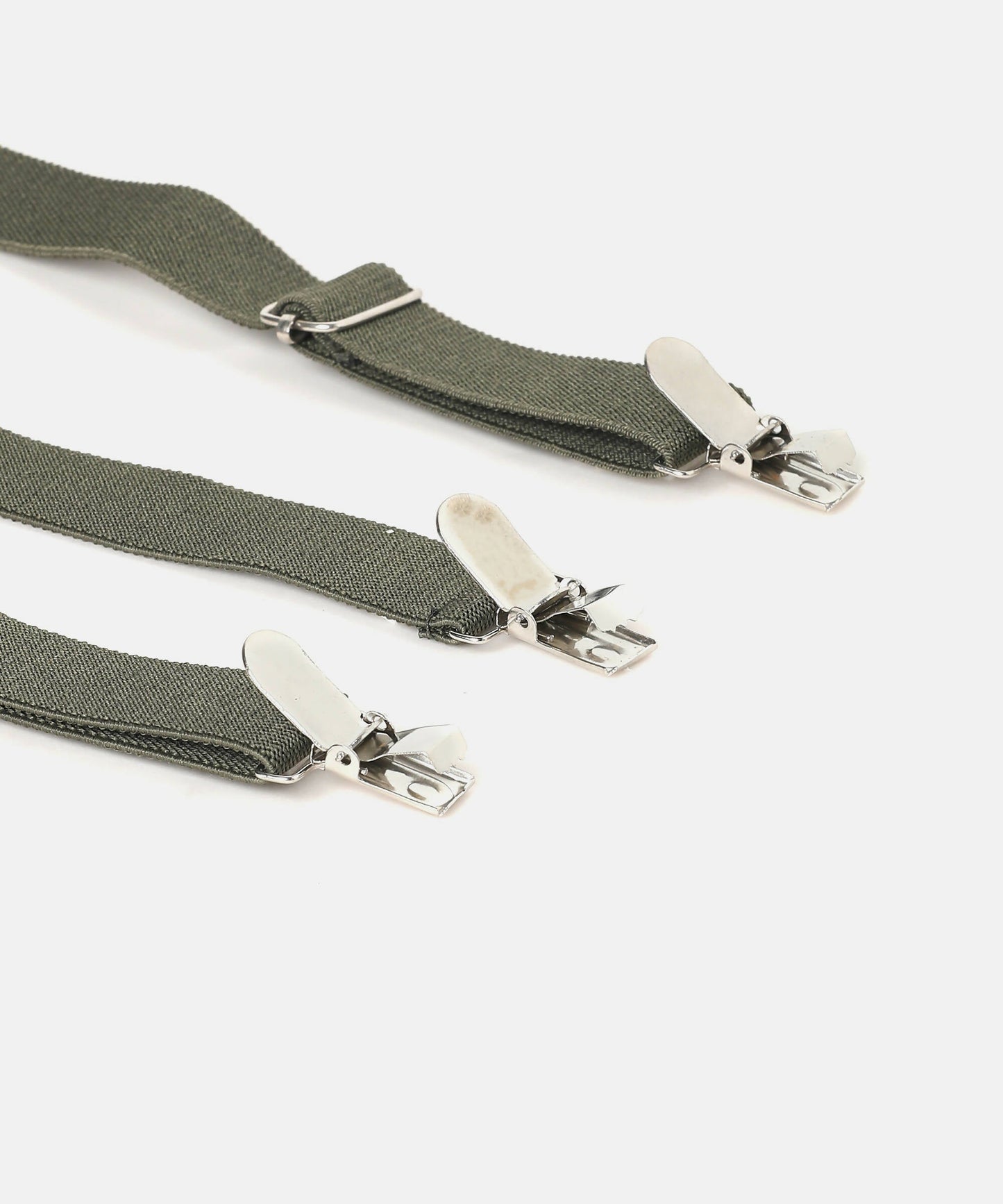 Manet Boys Solid Suspenders - Bottle Green