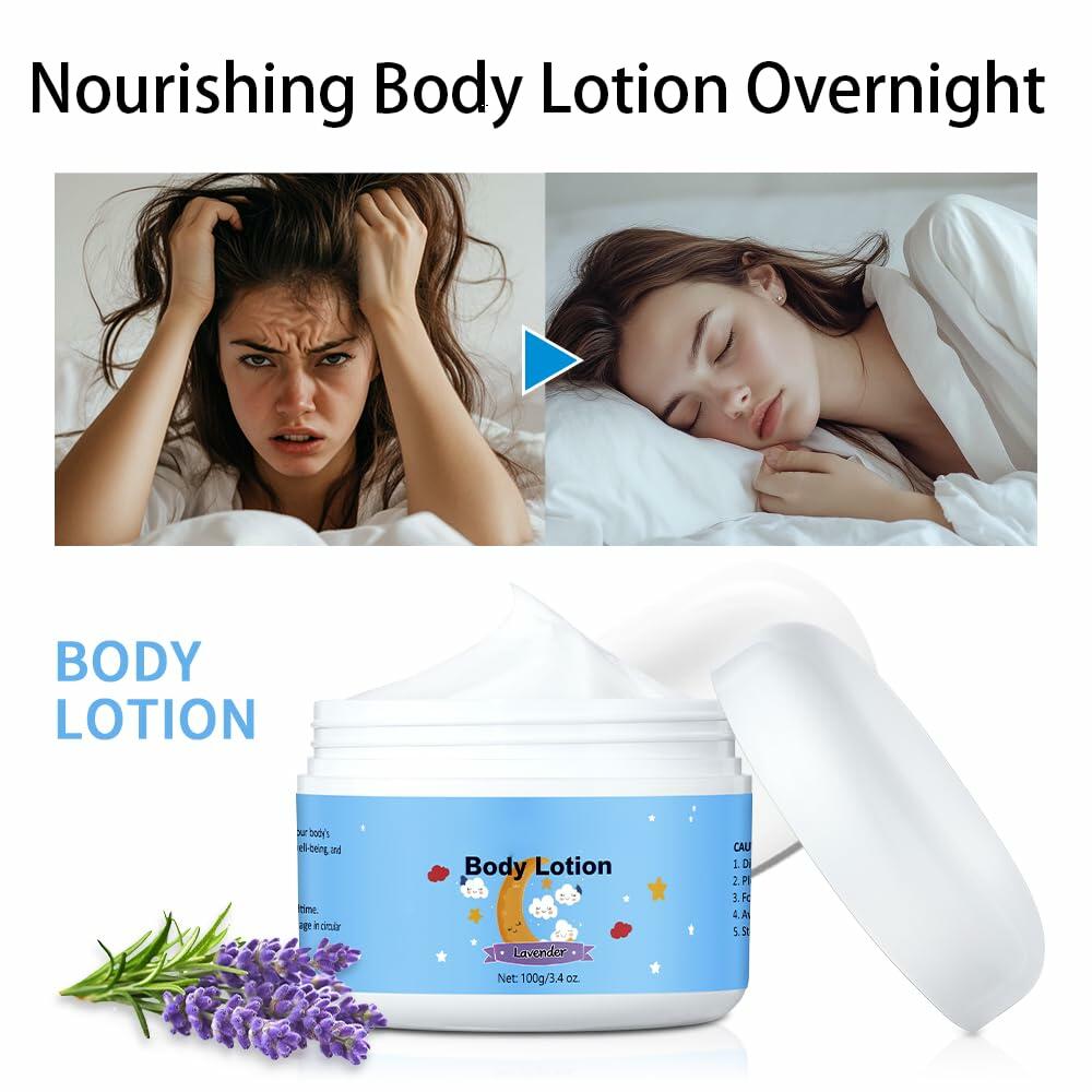 Night Moisturizer Face & Body Hydrating Cream with Lavender Scent