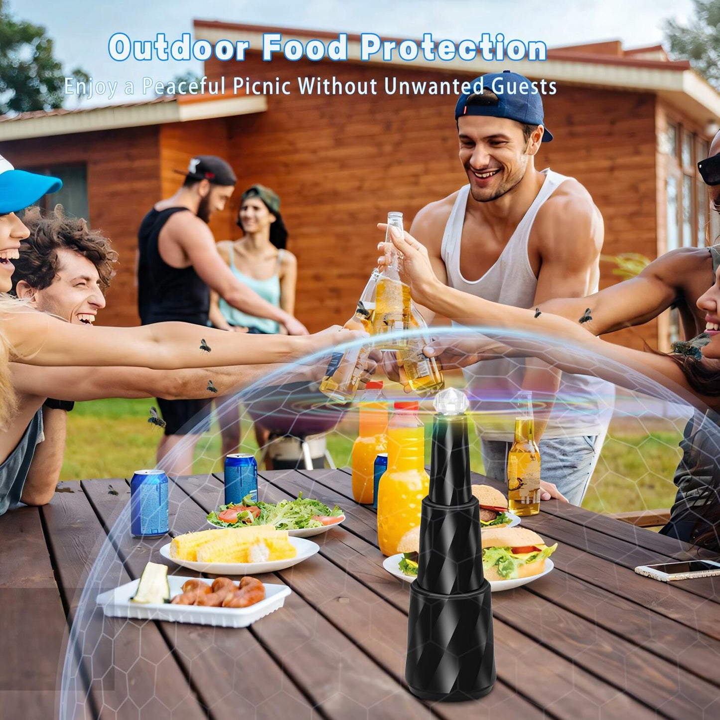 zenhealth Fly Fan Portable Battery Powered 4 Pack for Table Desk Camping
