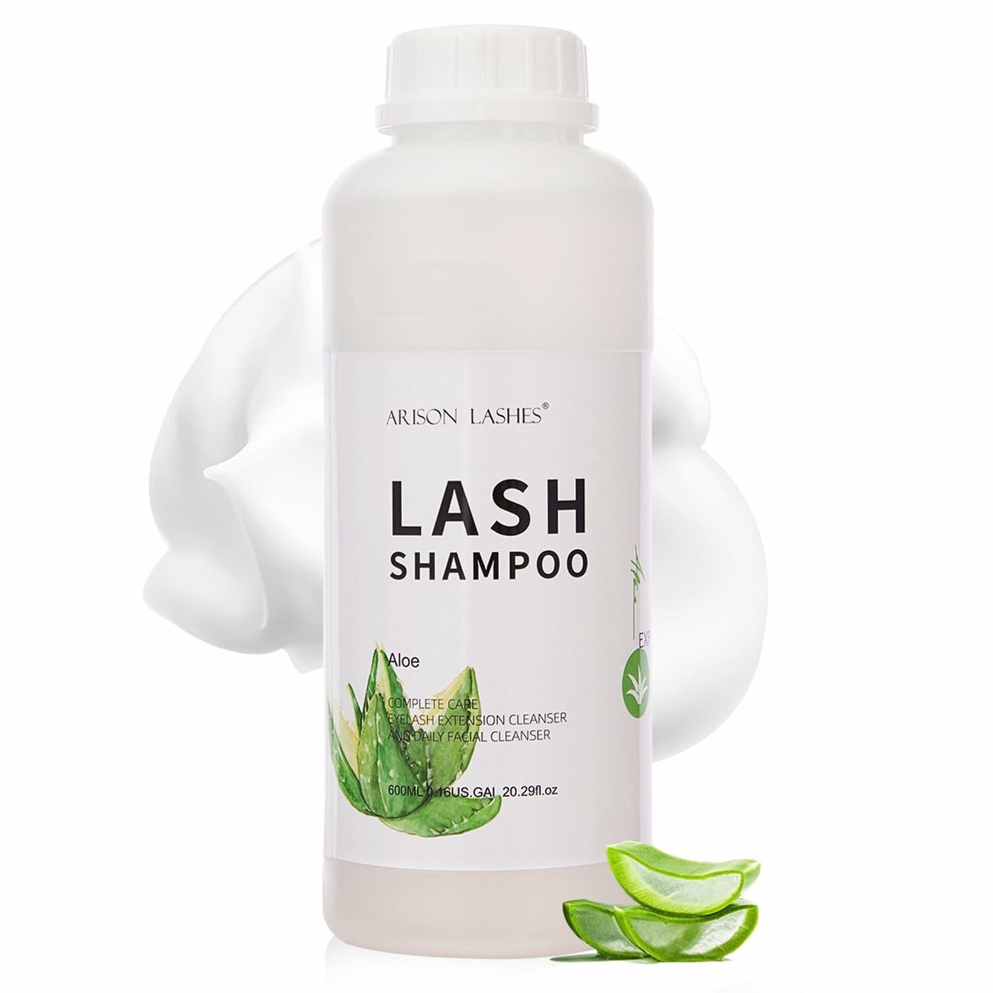 Arison Lash Extension Shampoo 150ml with Brush Gentle Eyelid Cleanser