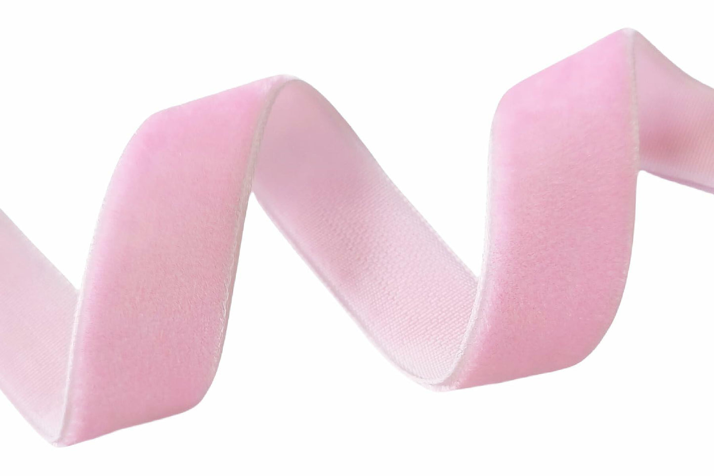 Abbaoww Pink Velvet Ribbon 5/8 Inch Single Face 25 Yards Craft DIY