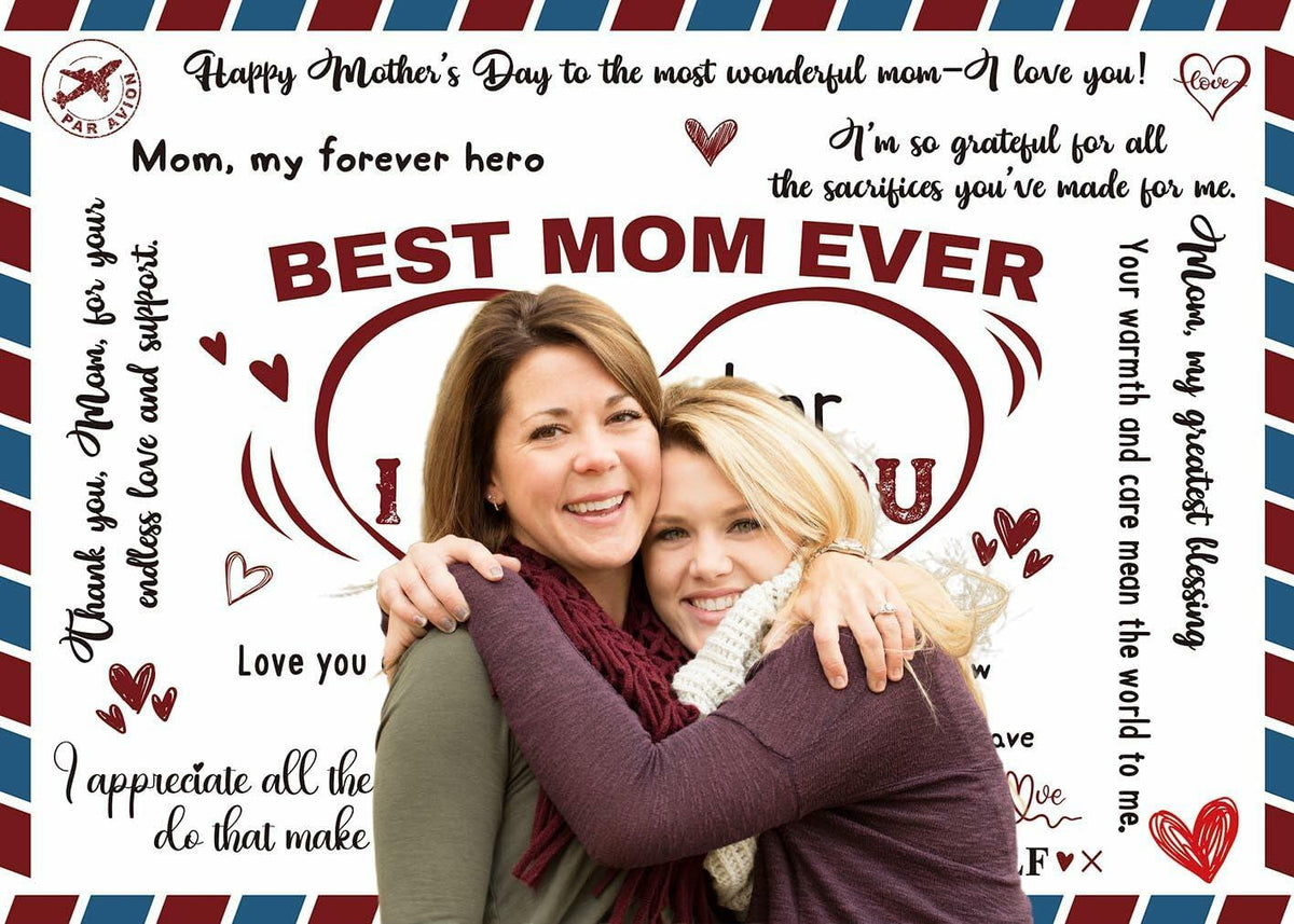 PGSWEER Mother's Day Backdrop 7x5FT Love Heart Banner Photo Booth Props