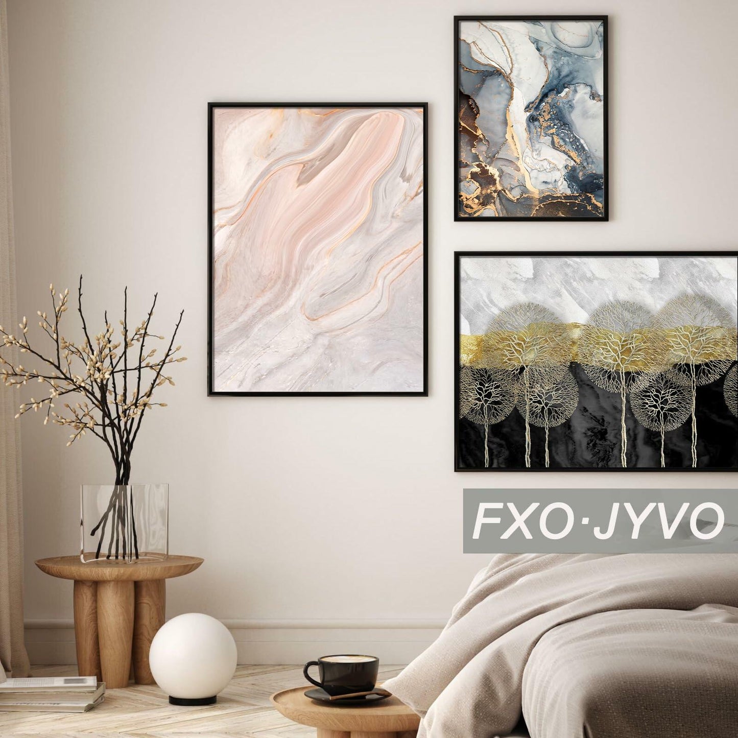 Fxojyvo 5x7 Picture Frame Black Wall Mount Display 1 Pack