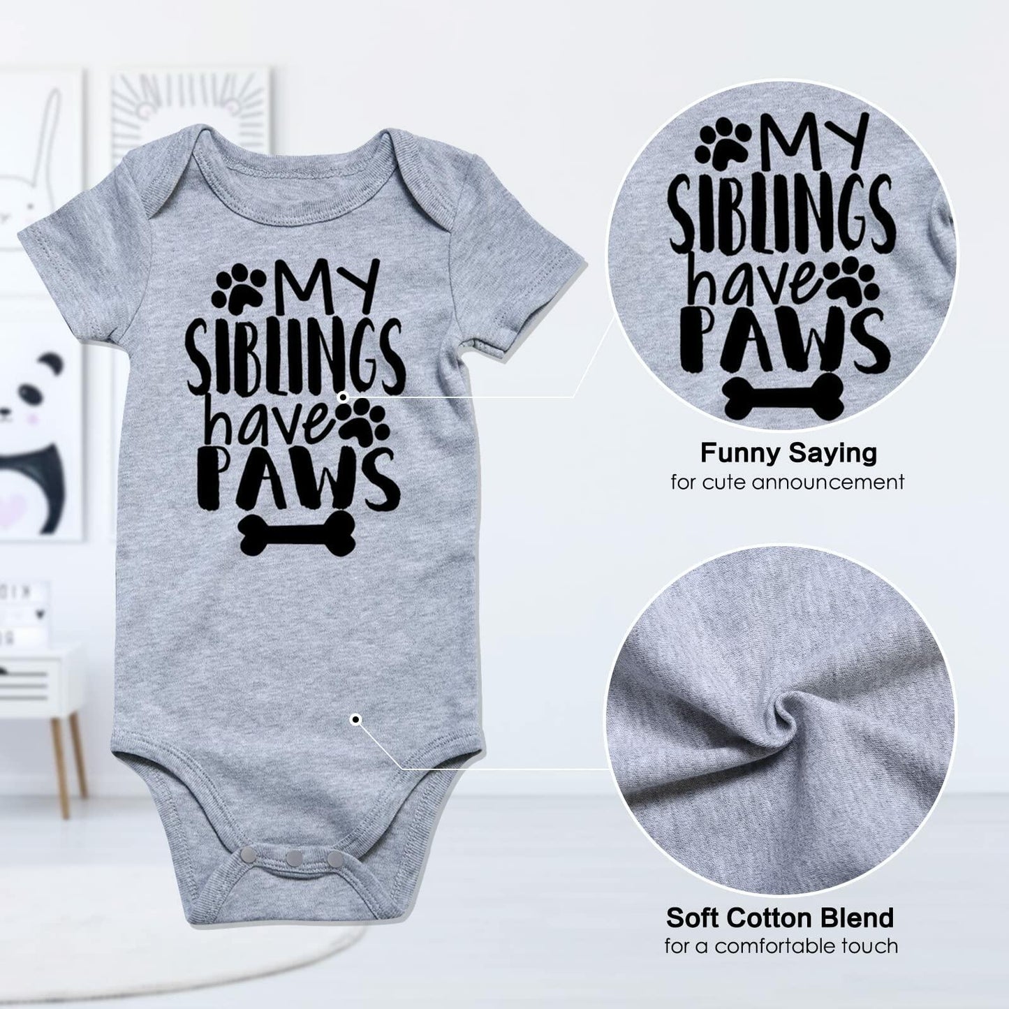 Funnycokid Our First Mother’s Day Baby Outfit 3-6M Girl Boy Bodysuit Gift
