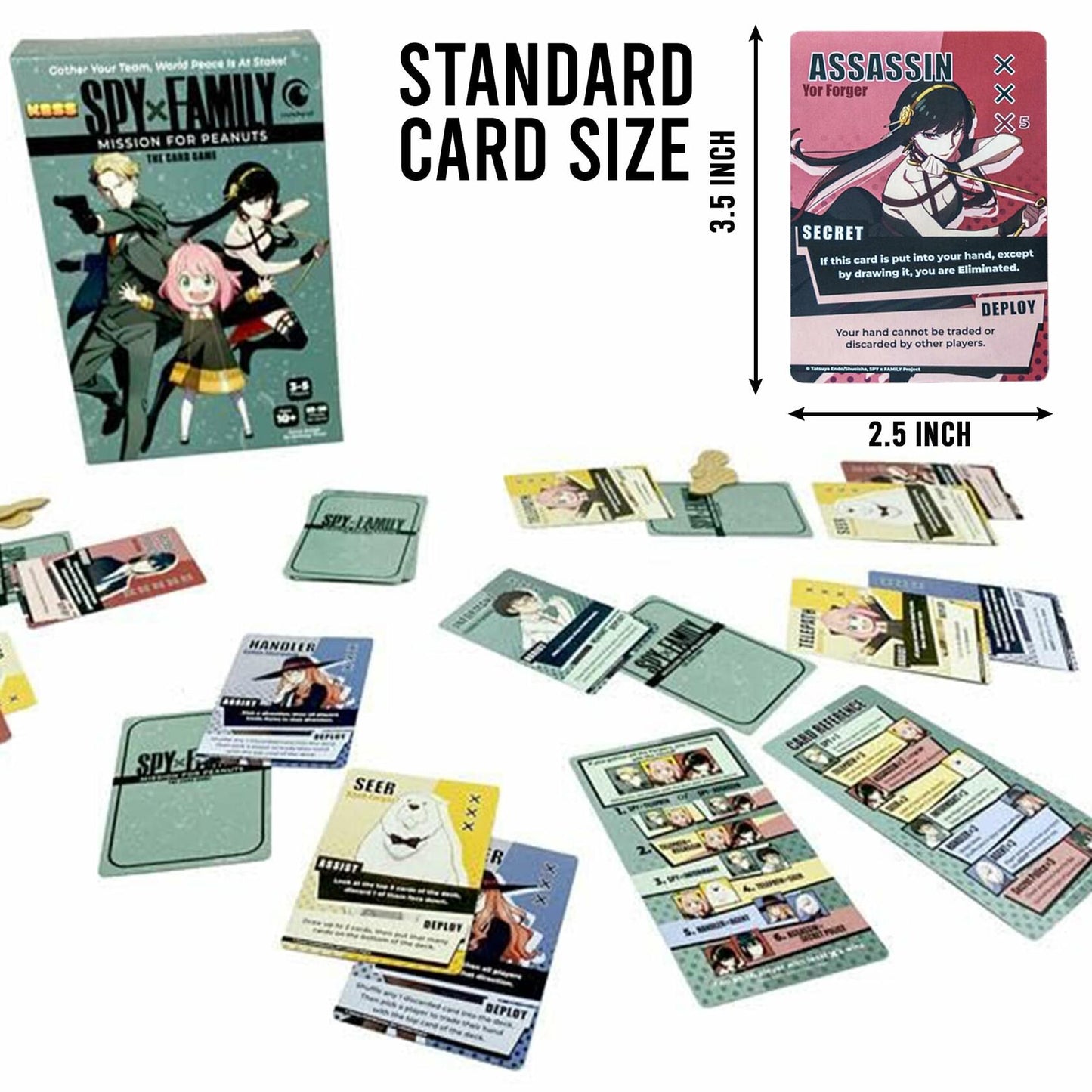 KESS Spy X Family Mission for Peanuts Board Game Players 3-5 Ages 10+