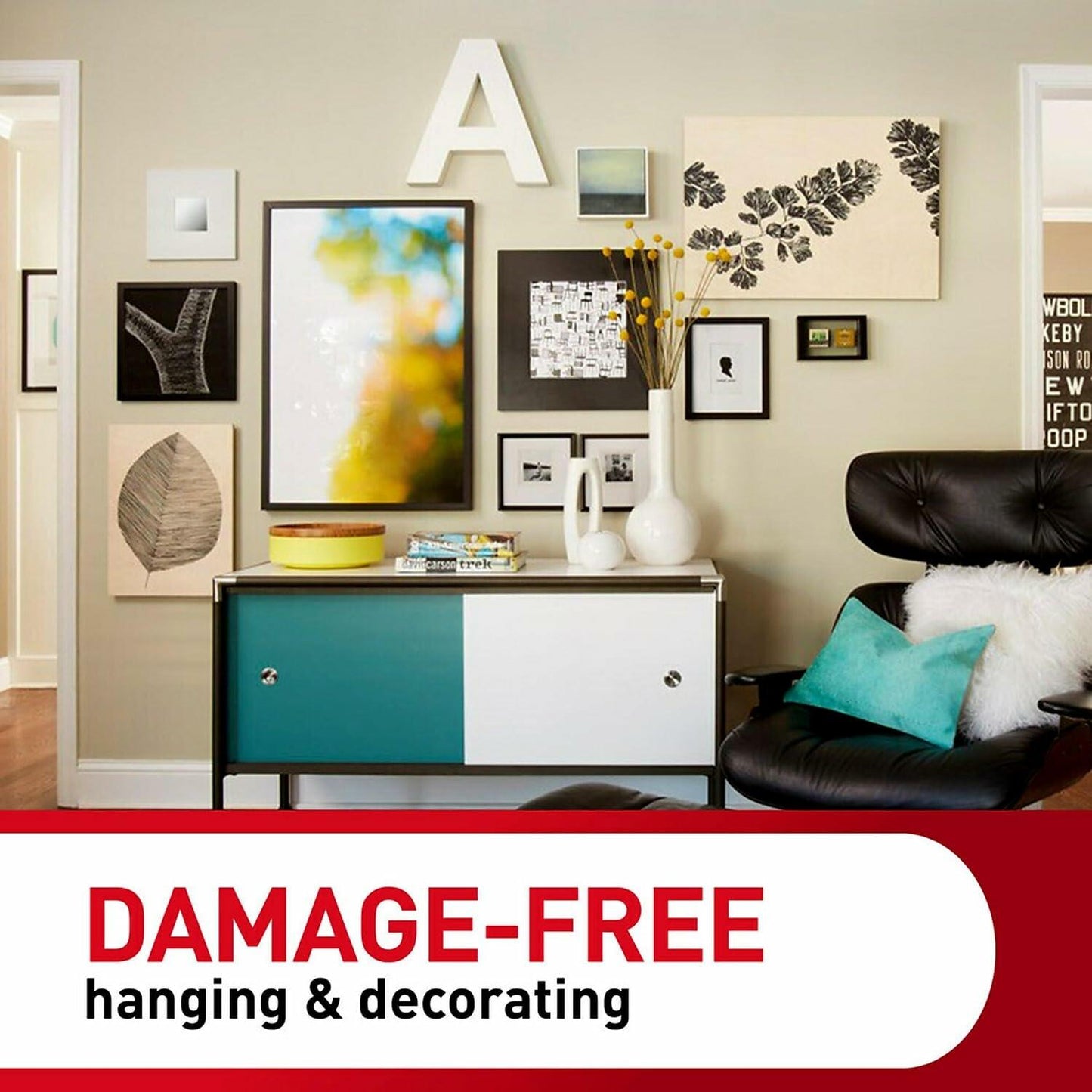 Command Photo Hangers Gallery Wall Pack White Holds 6 Frames