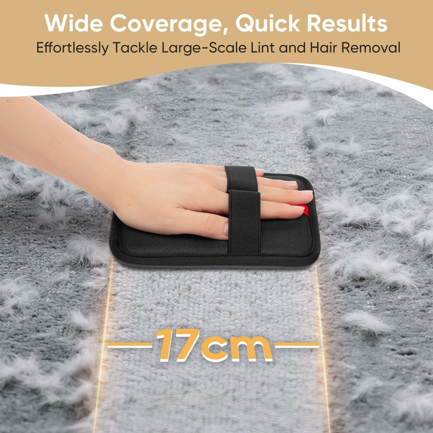 Wqapey Electrostatic Pet Hair Removal Gloves Reusable Cat Dog Fur 1 PCS