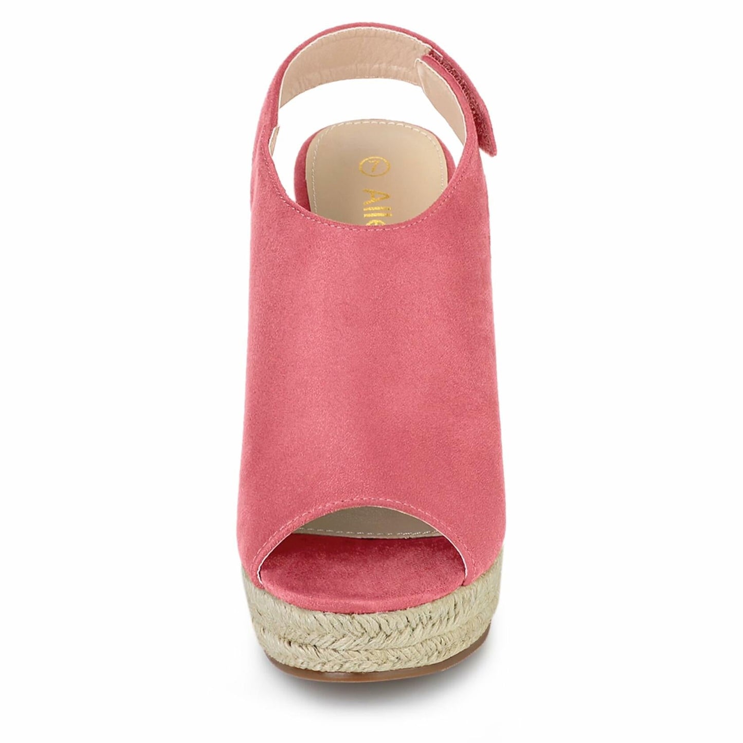 Allegra K Women's Espadrille Platform Wedges Sandals Watermelon Red Size 5.5