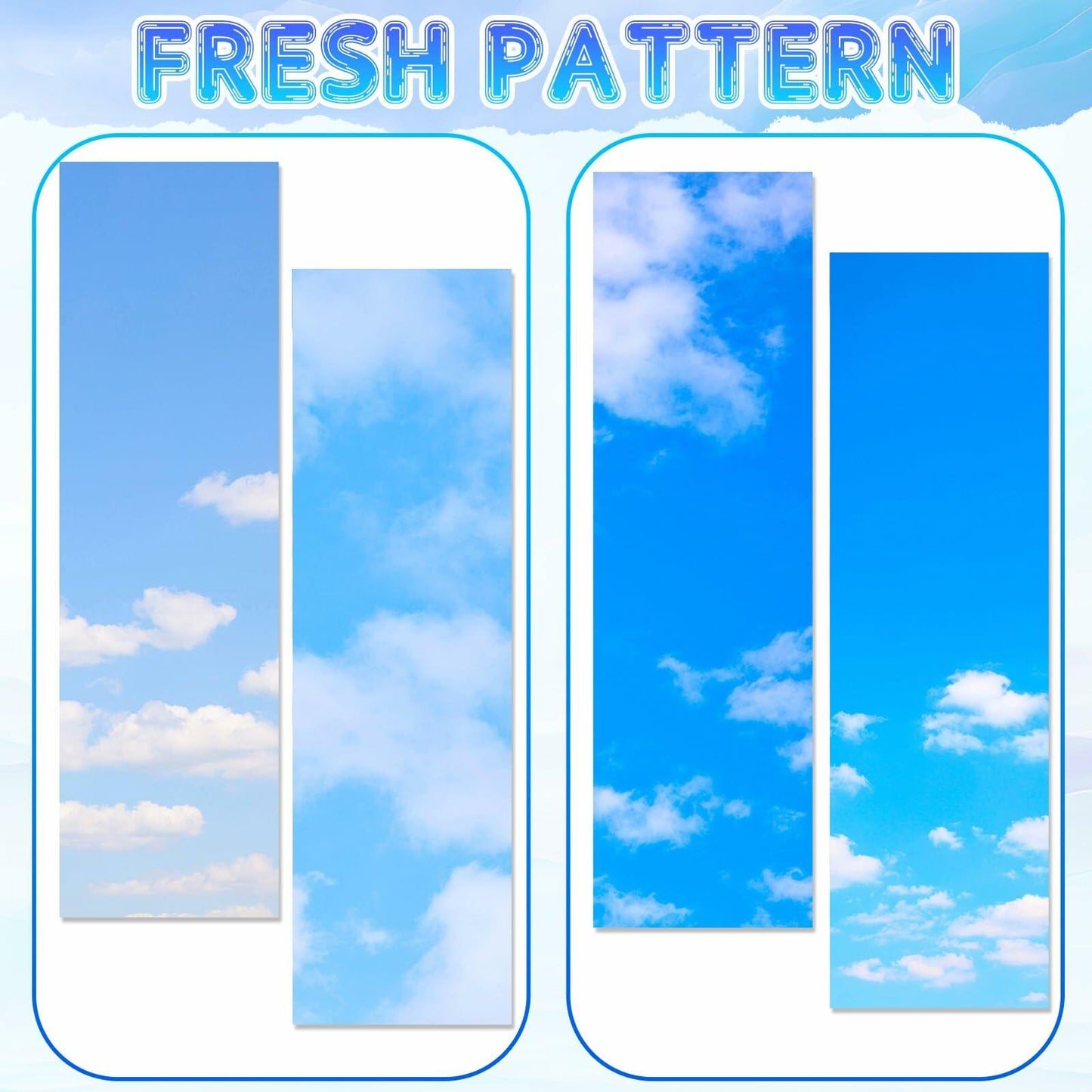 Ninehaoou School Locker Wallpaper 12x36in 4pcs Sunset Sky Clouds Sweet Color