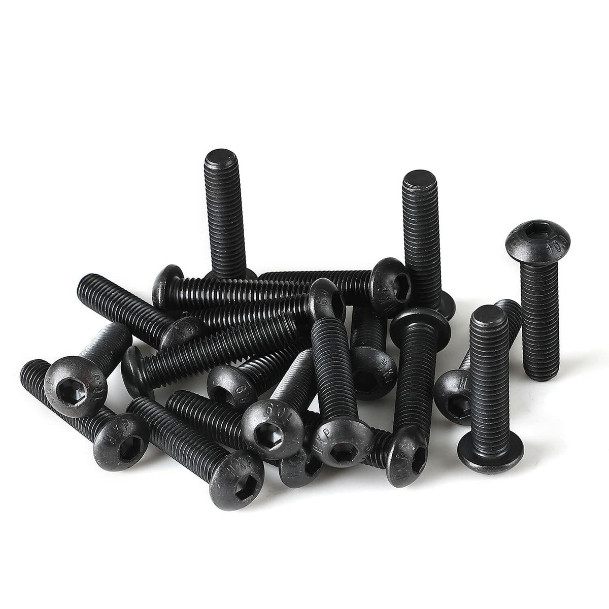 NIULUNBAO M8-1.25x45mm Button Head Socket Cap Screws Black Oxide 10pcs