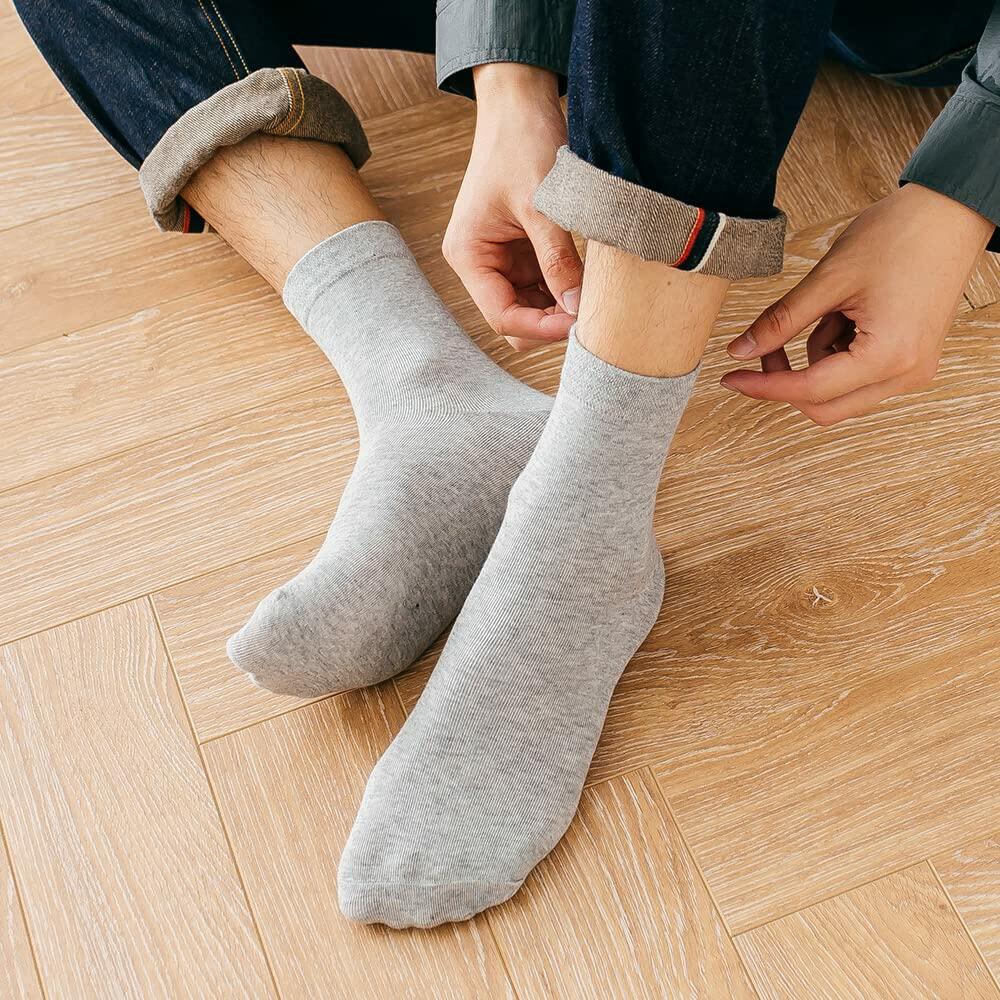 tosofy Running Athletic Ankle Socks Cotton Soft Casual 6 Pairs Multicolor Medium