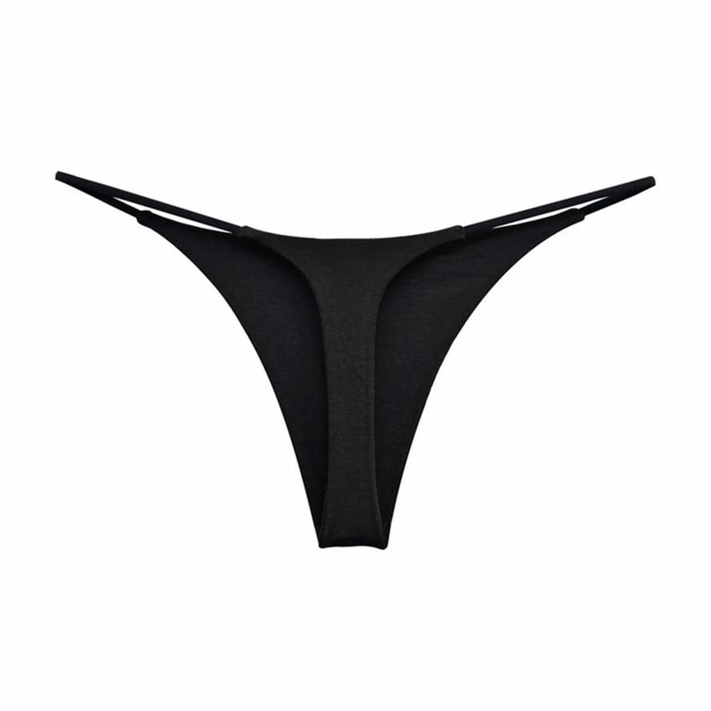 Topvee Women’s Cotton Thongs Panties Soft Stretchy Seamless G-String White S