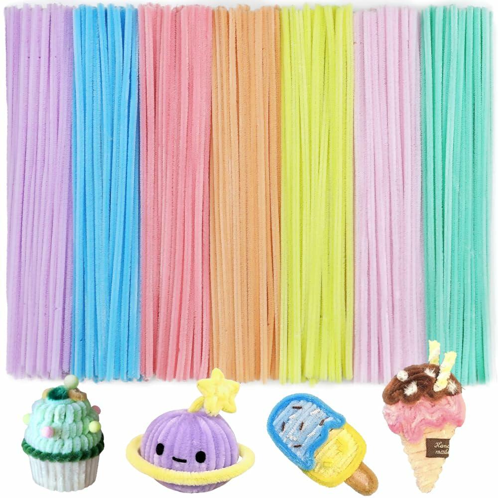 Green Glitter Pipe Cleaners Craft Supplies Arts & Crafts DIY 12in