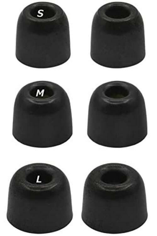 BLLQ Memory Foam Earbud Tips Replacement Eartips for Sony S M L 6 Pairs