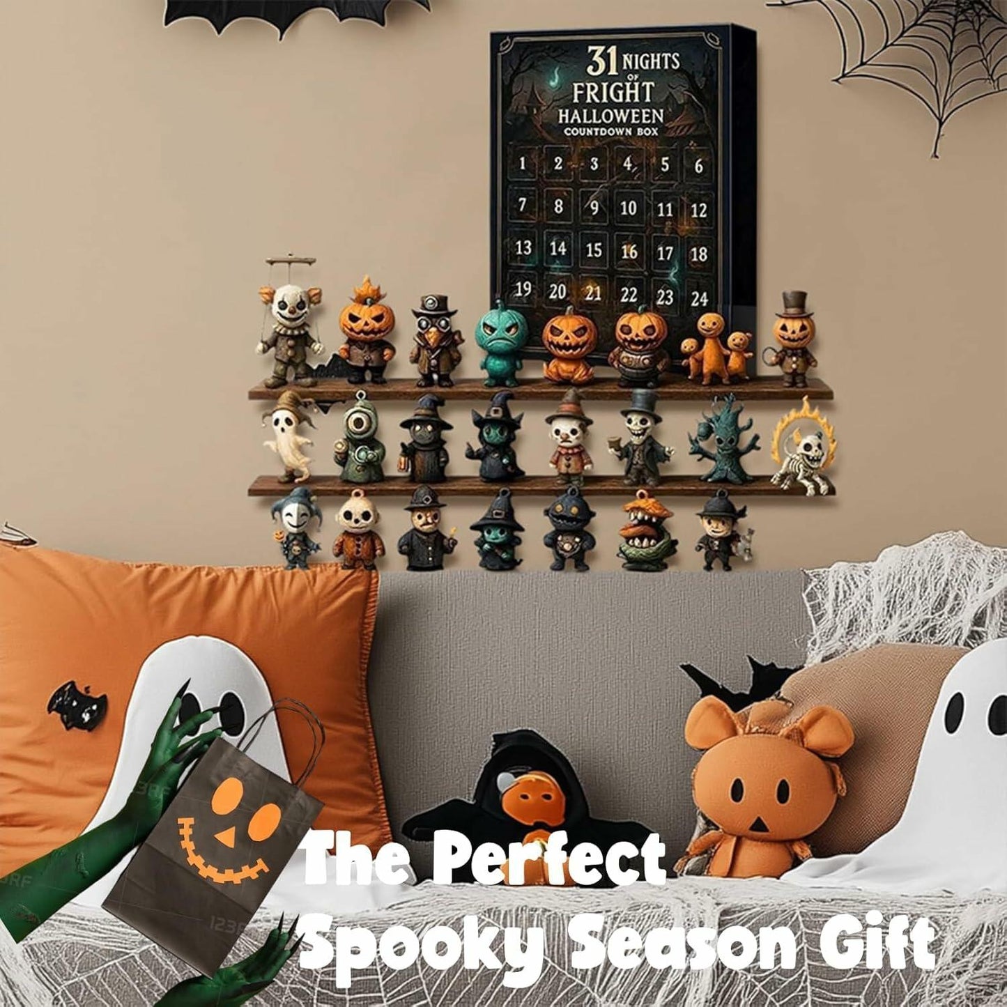 quisenti 31 Days of Halloween Horror Countdown Box 2025 Black 320g