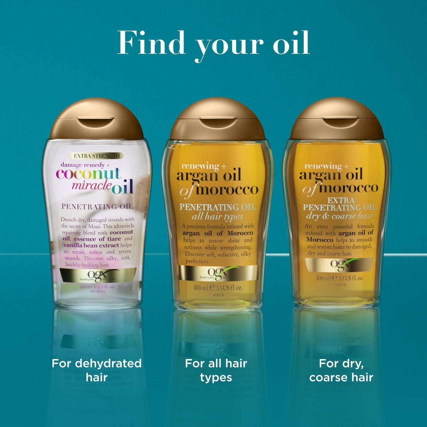 OGX Renewing Argan Oil of Morocco Hair Treatment Penetrating 3.3 fl oz