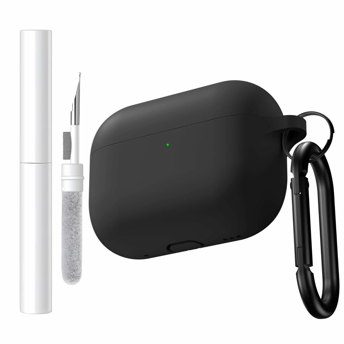 Brujula Silicone Case for AirPods Pro 3rd Gen 2025 Black Protective Cover