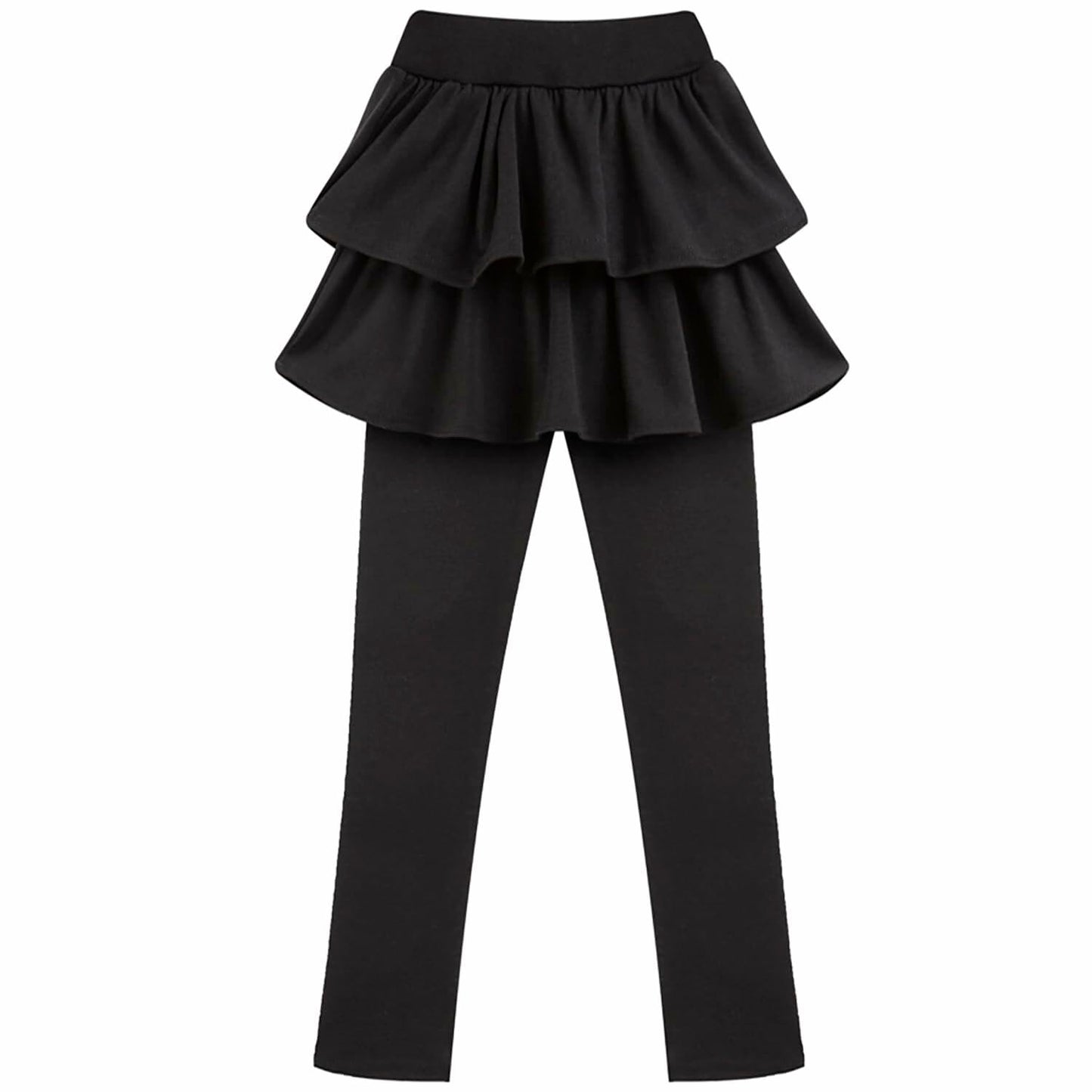 kdoikmu Girls School Uniform Leggings Skirt 2 Pack Black Navy 6-7Y