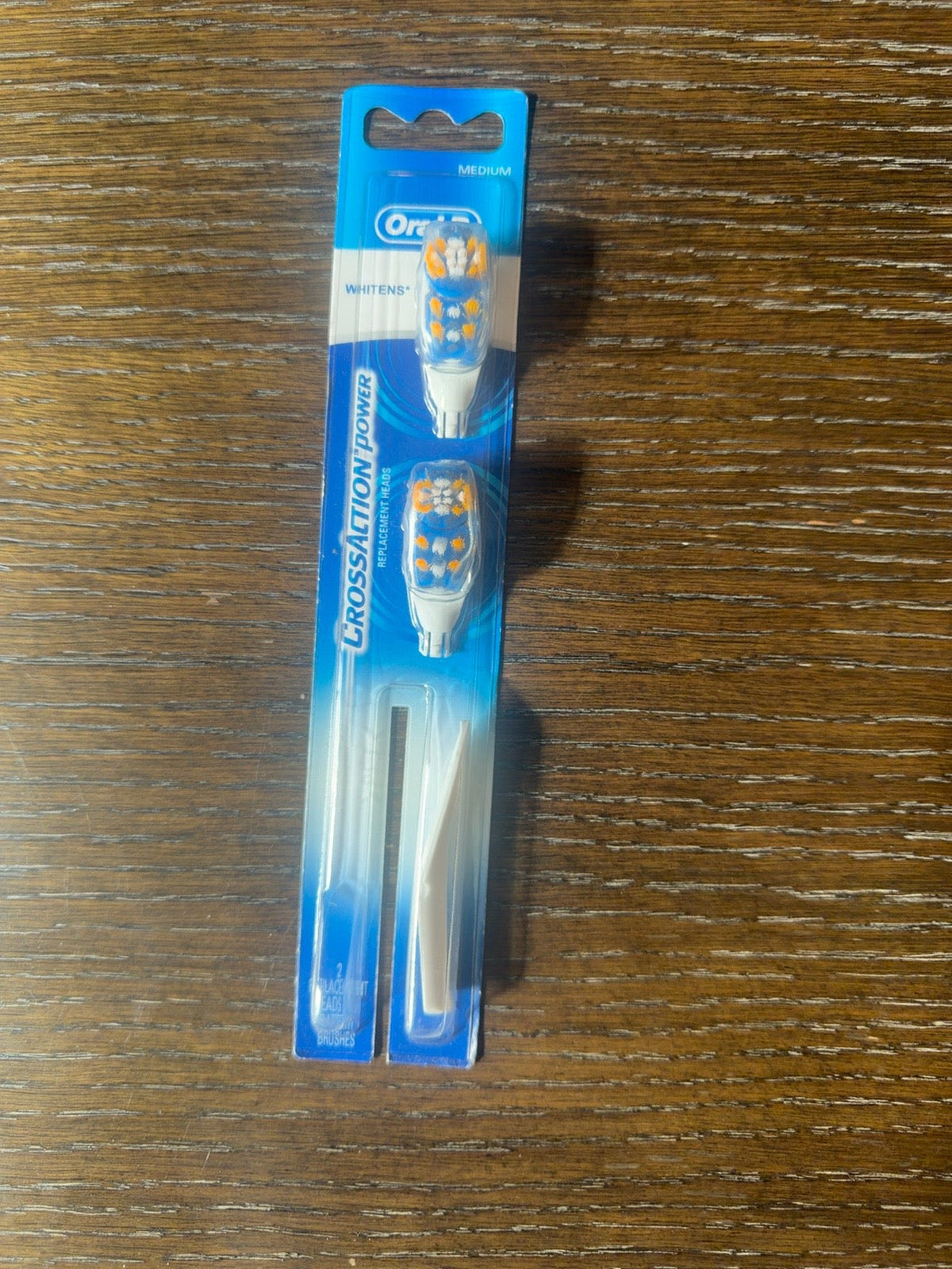 Braun Oral-B CrossAction Power Whitening Replacement Brush Heads, 2 Count