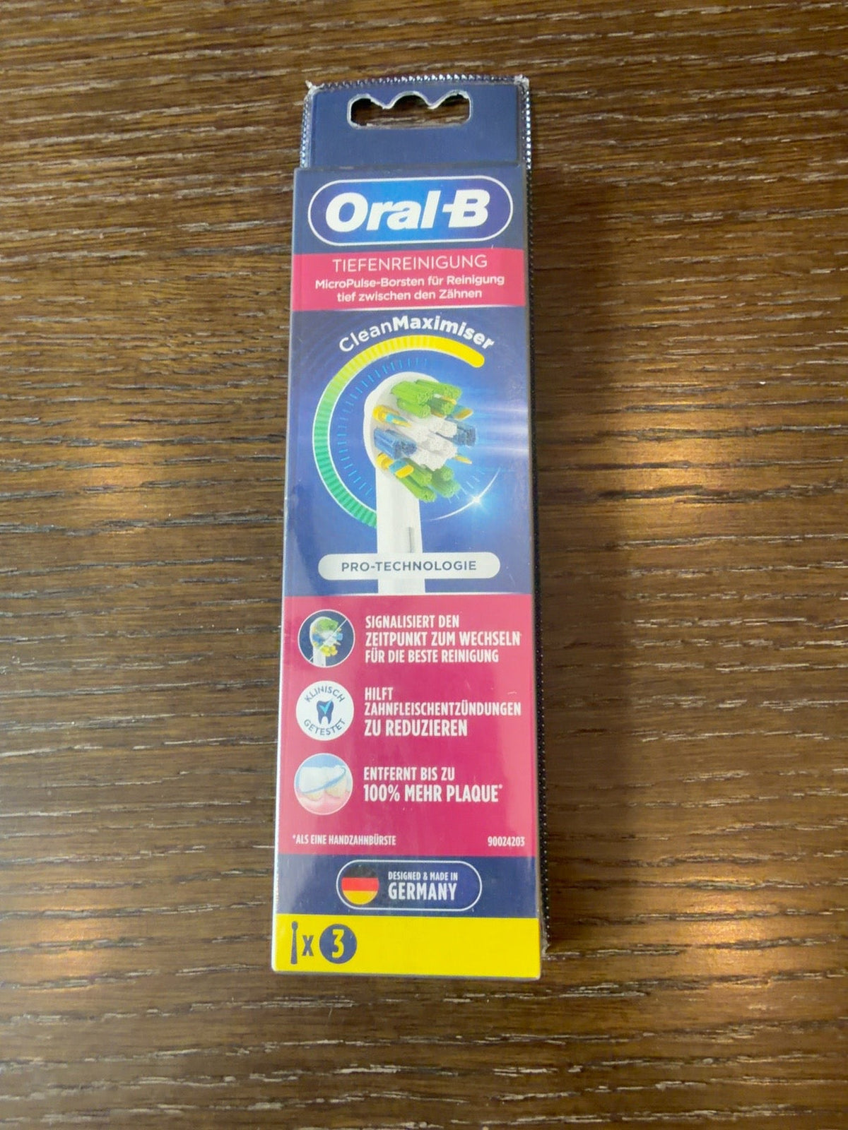 Oral-B Deep Clean CleanMaximiser Replacement Brush Heads, 3 Count