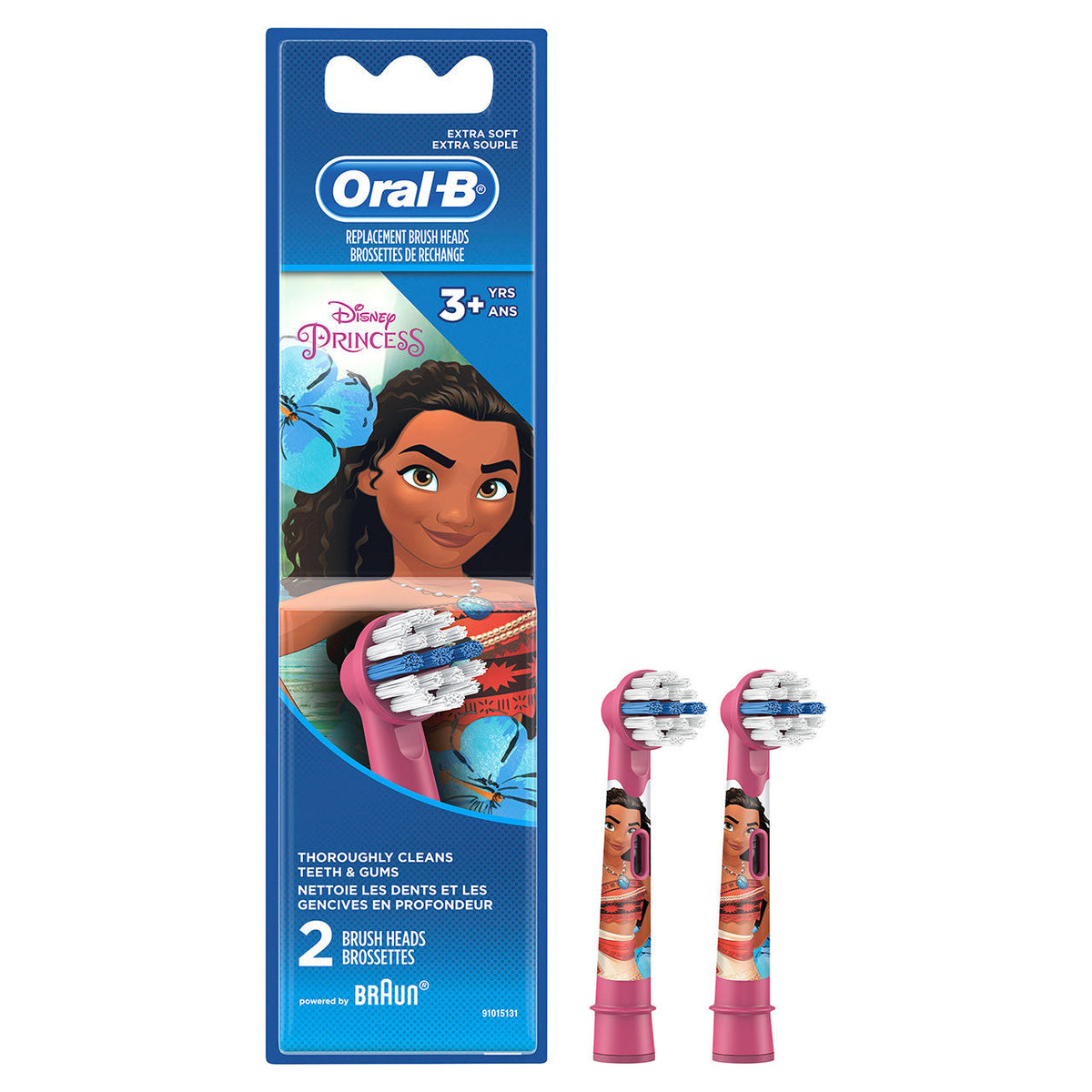 Oral-B Kids Disney Moana Toothbrush Replacement Brush Heads Extra Soft