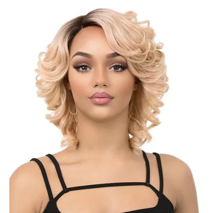 It's a Wig! Dream A Line Magic Synthetic Wig, 1B Off Black