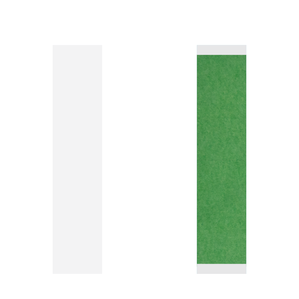 Walker Tape Easy Green Straight Strips 36 Pack, 1/2 x 3 in