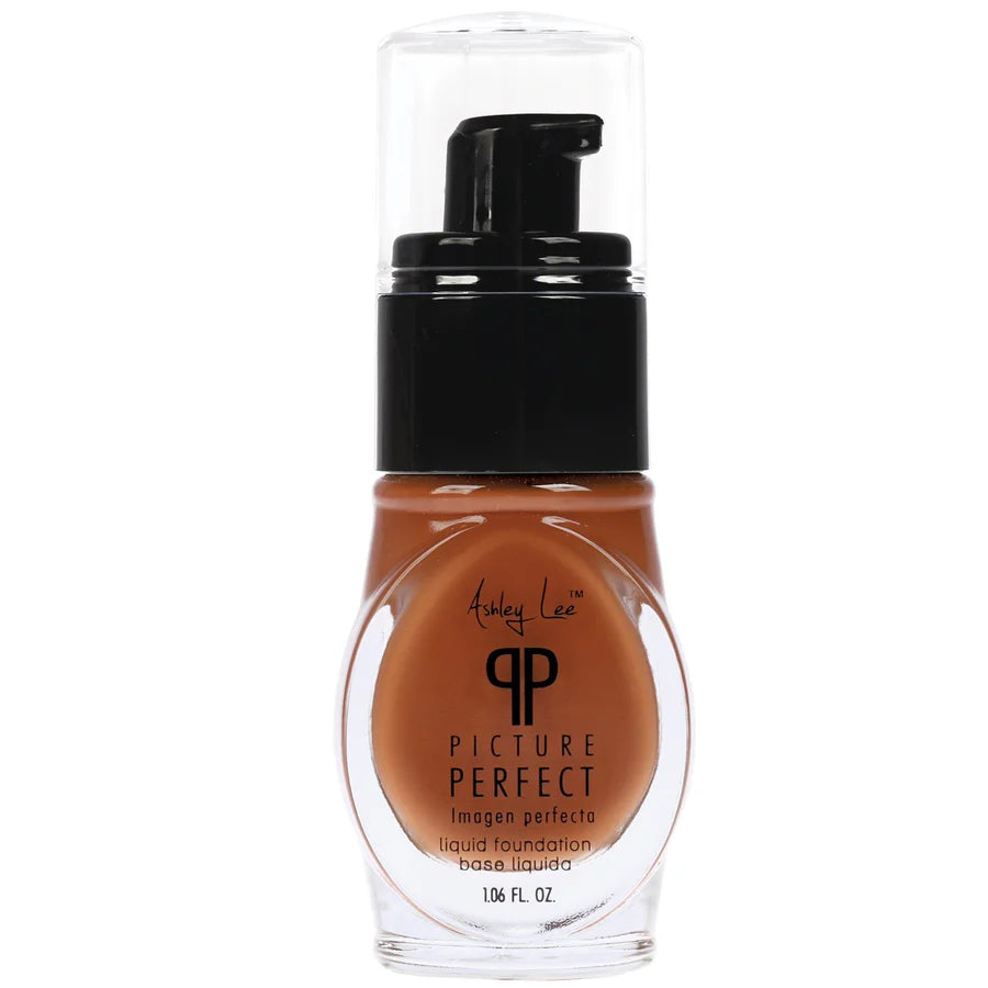 Ashley Lee Picture Perfect Liquid Foundation, Warm Caramel, 1.06 oz