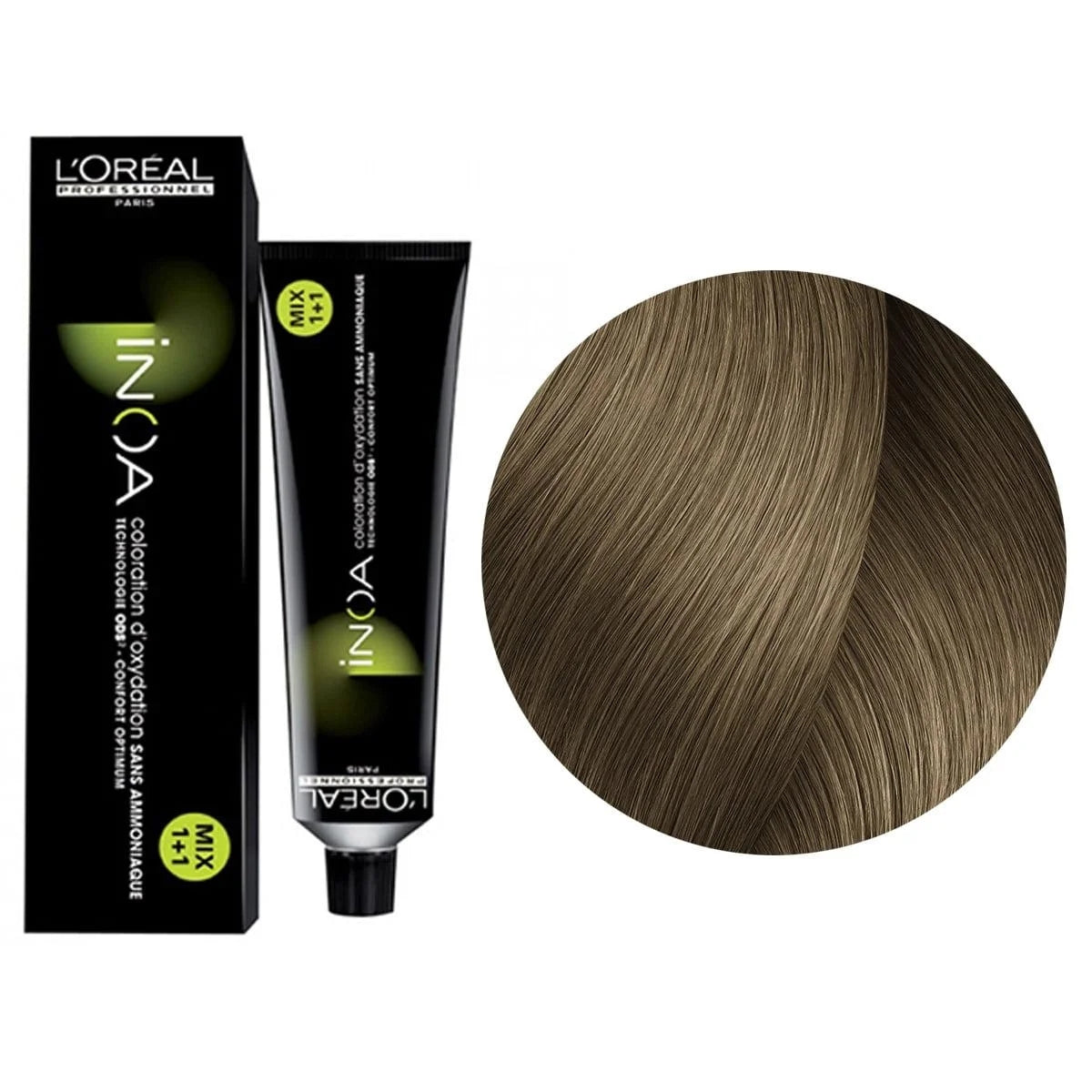 L'Oréal Professionnel INOA 5.35 (5GRv) Light Brown Gold Red Violet - Ammonia-Free Permanent Color, 2.1 oz