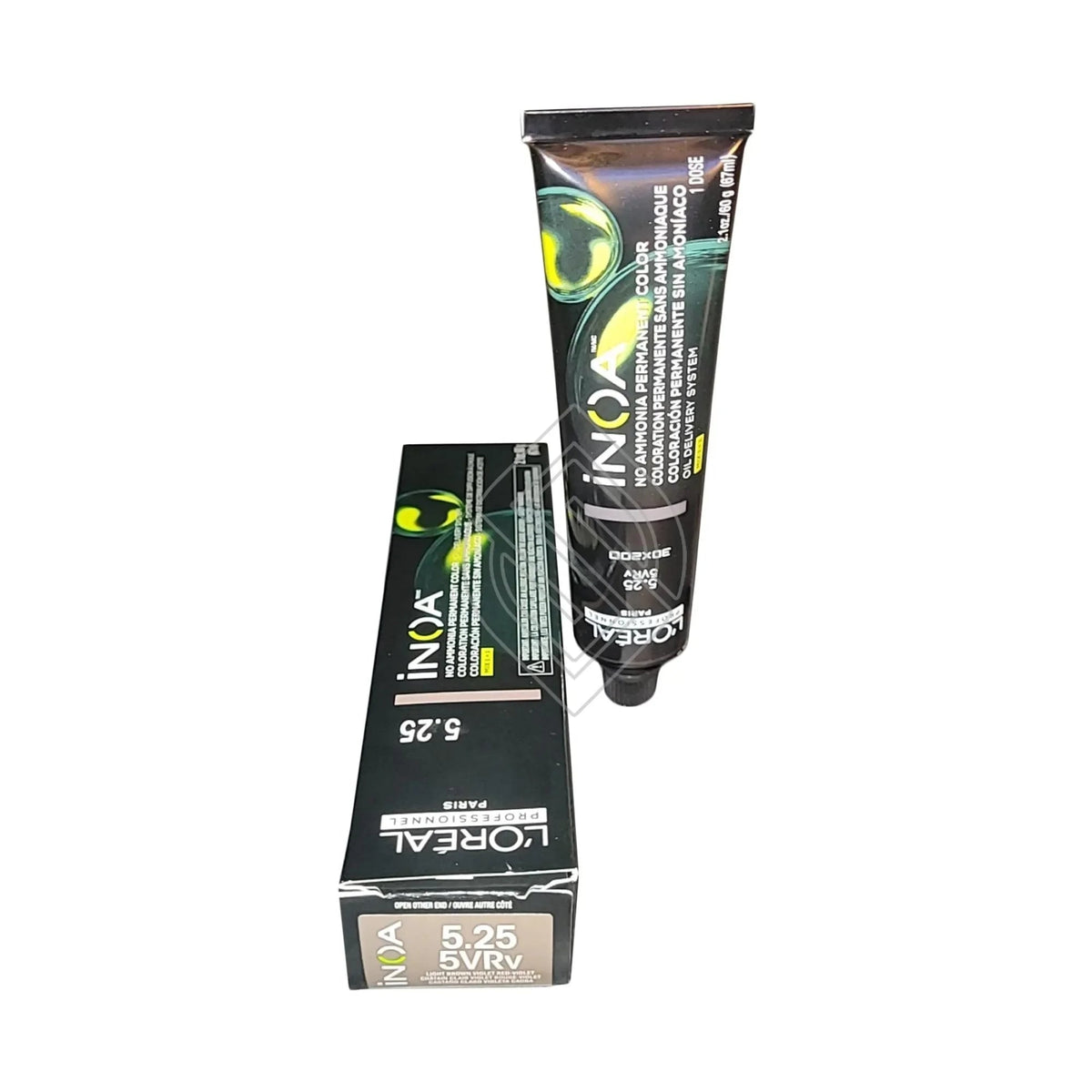 L'Oréal Professionnel INOA 5.35 (5GRv) Light Brown Gold Red Violet - Ammonia-Free Permanent Color, 2.1 oz