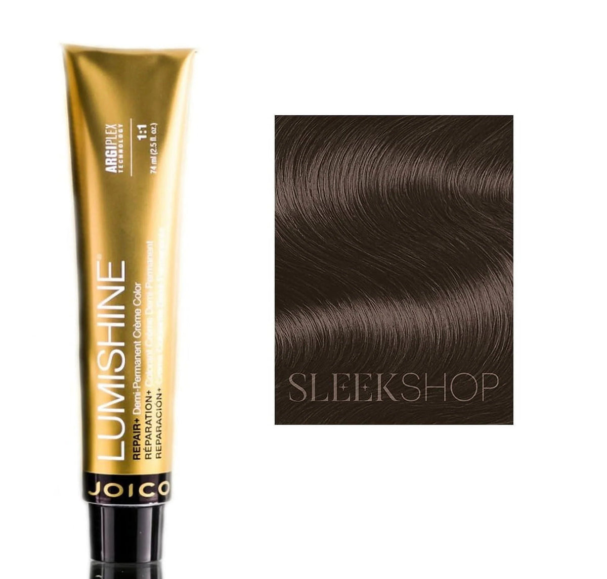 Joico Lumishine Dimensional Deposit Demi-Permanent Color Ash Dark Blonde, 2.5 oz