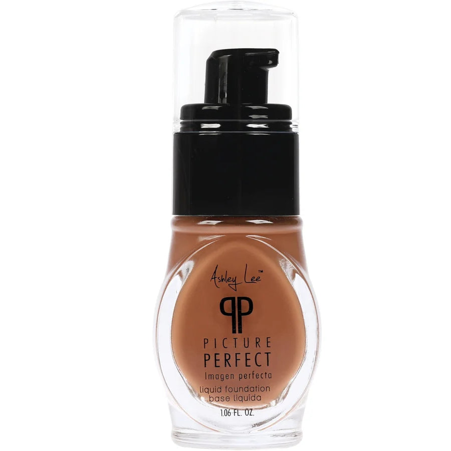 Ashley Lee Picture Perfect Liquid Foundation, Warm Caramel, 1.06 oz