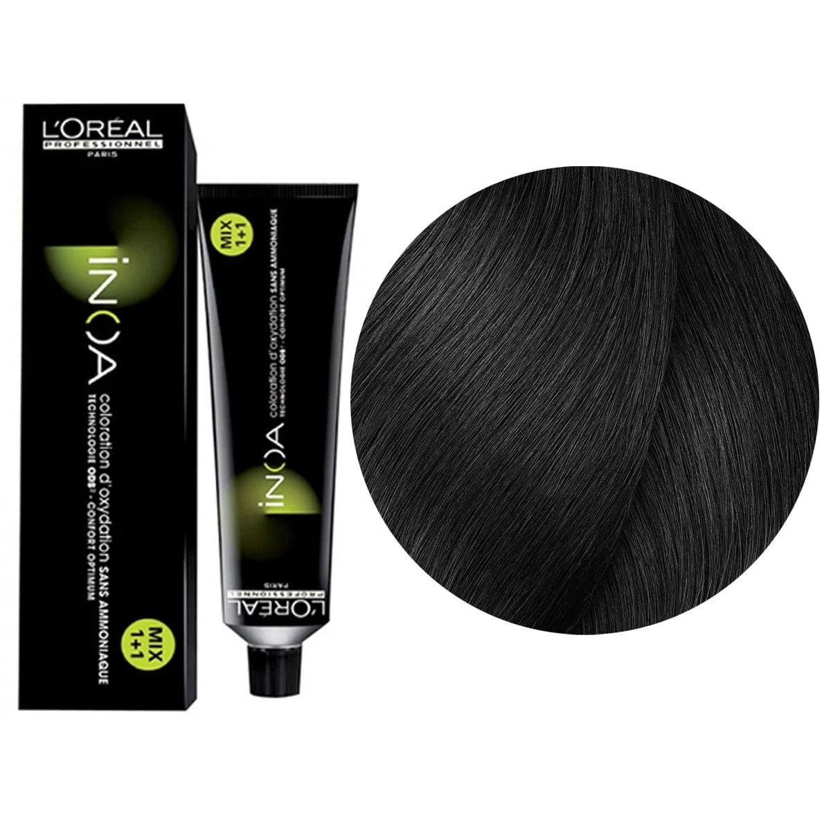 L'Oréal Professionnel INOA 5.35 (5GRv) Light Brown Gold Red Violet - Ammonia-Free Permanent Color, 2.1 oz