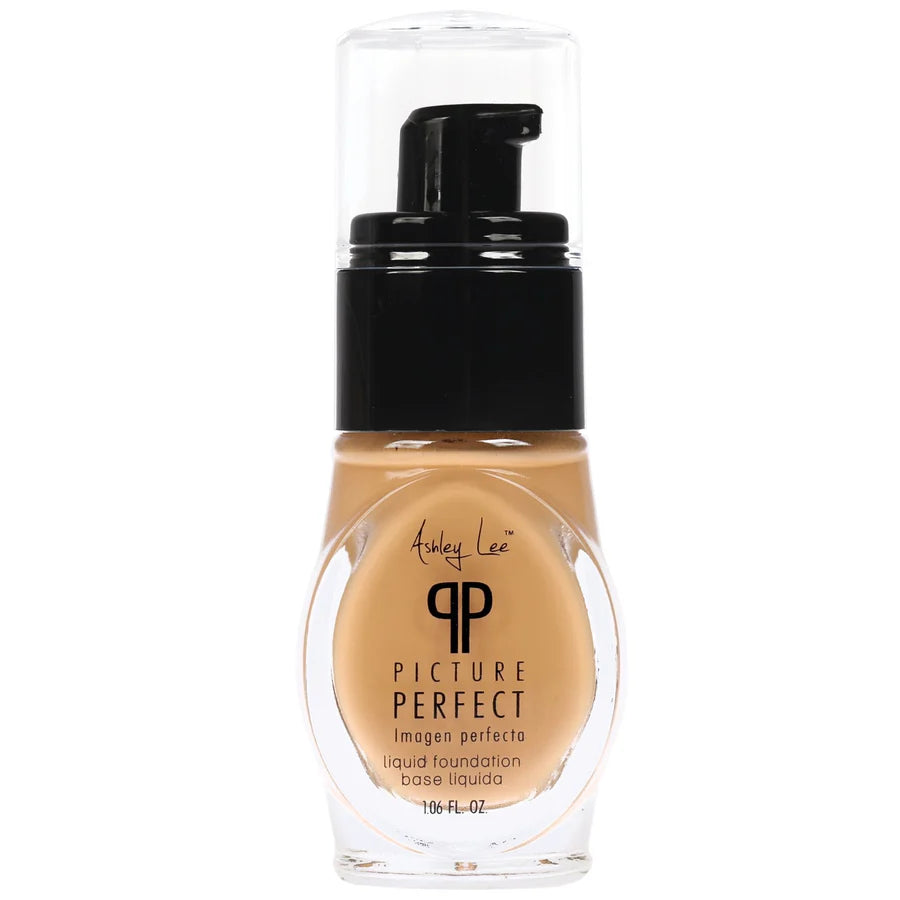 Ashley Lee Picture Perfect Liquid Foundation, Warm Caramel, 1.06 oz