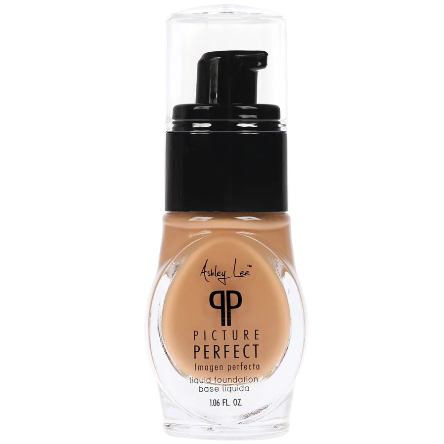 Ashley Lee Picture Perfect Liquid Foundation, Warm Caramel, 1.06 oz