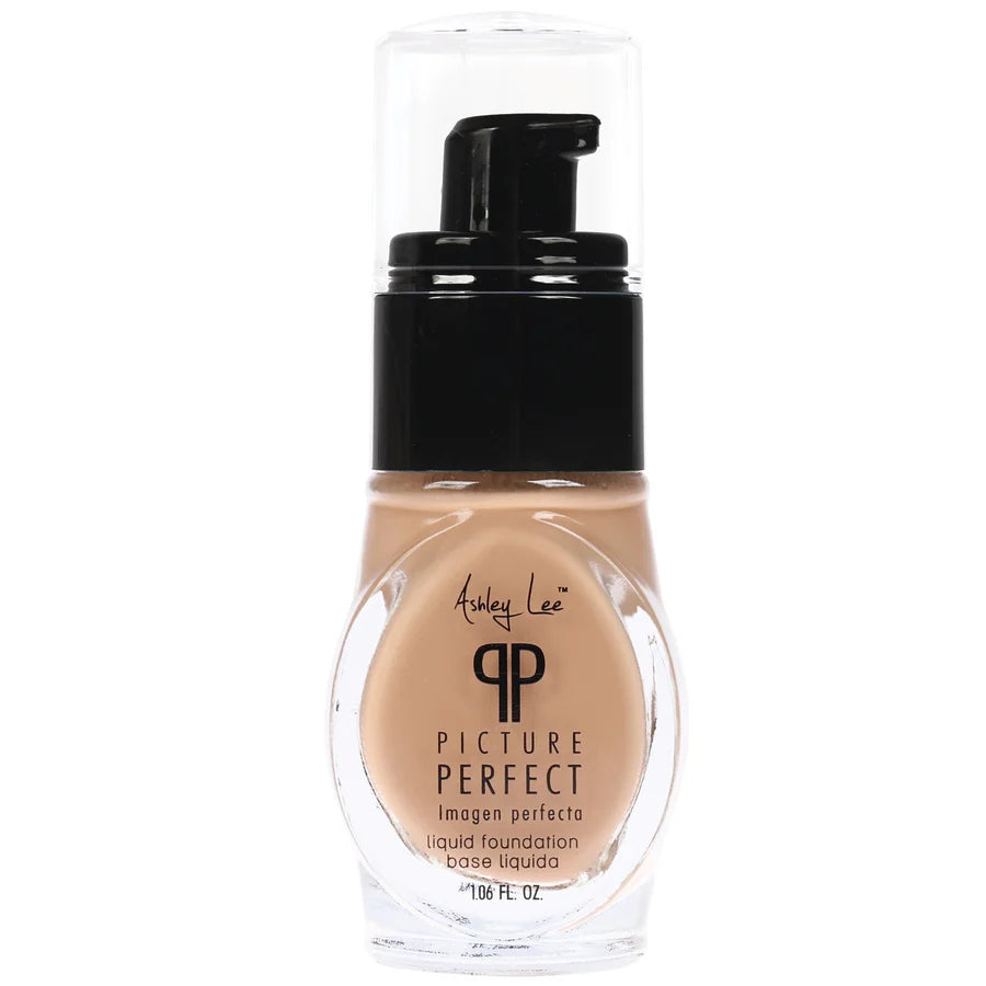 Ashley Lee Picture Perfect Liquid Foundation, Warm Caramel, 1.06 oz