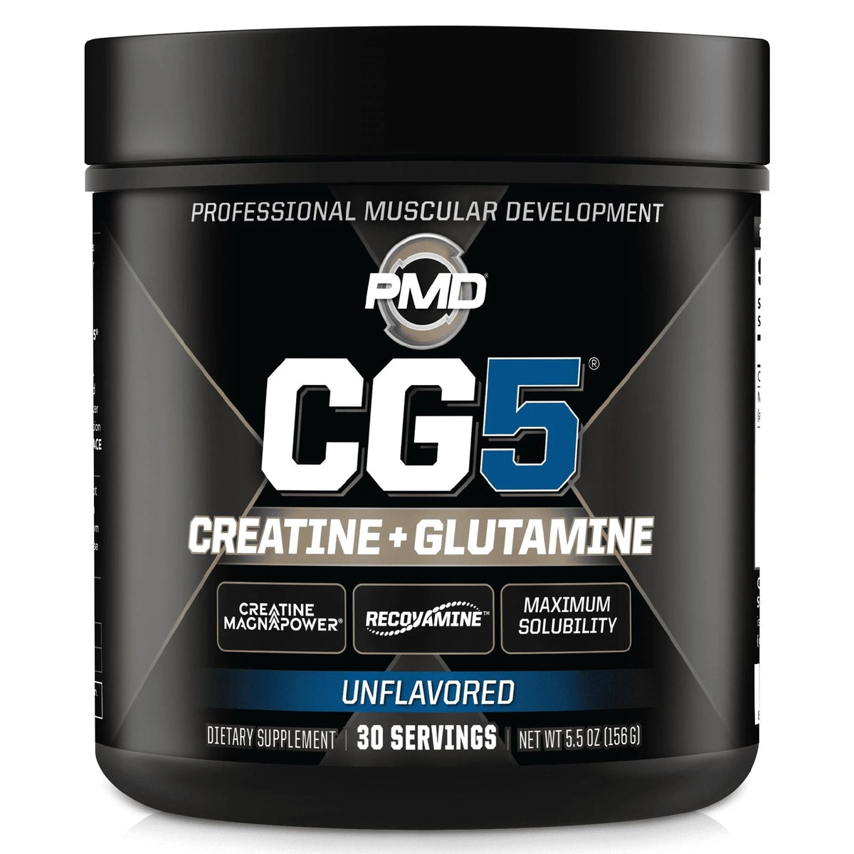 PMD Sports CG5 Creatine + Glutamine, Unflavored, 11 oz (60 Servings)