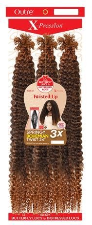 Outre X-Pression Twisted Up 3X SPRINGY BOHEMIAN TWIST 24" 3PK 2T1B/27