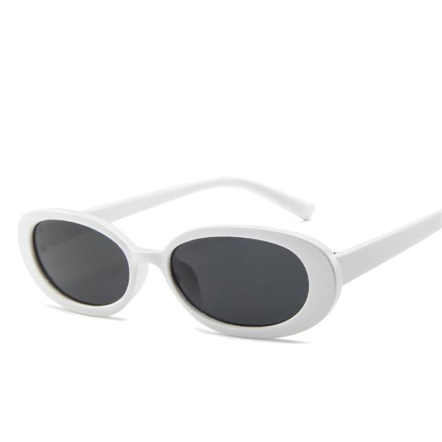 Oval Sunglasses For Women Retro Designer Glasses For  Women/Men Small Eyewear For Women Tiny Small 90s Sunglasses Women Polarized Retro Oval Sunglasses Tinted Glasses