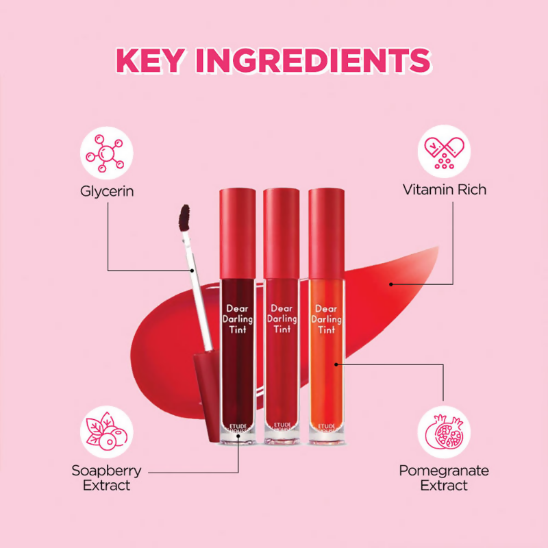 Etude House Dear Darling Water Gel Lip And Cheek Tint Lipstick - Pk003