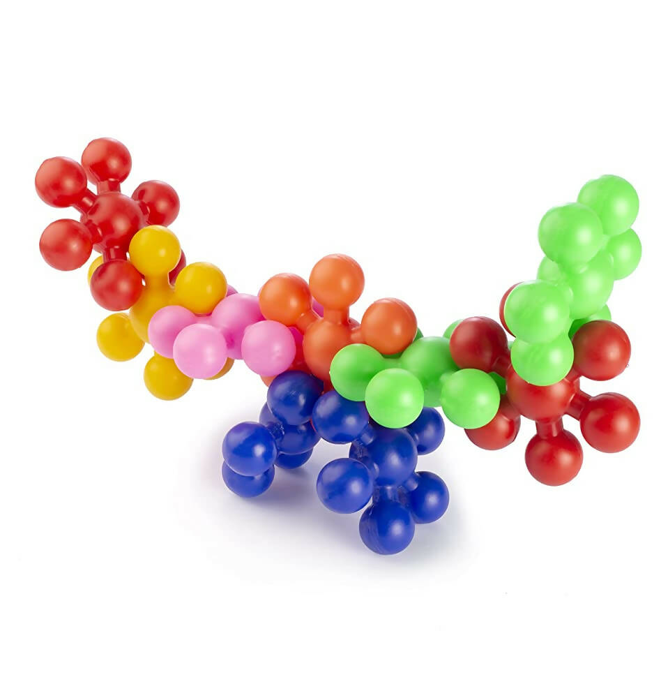 Kipa Loopy Link Interlocking Blocks Educational, Construction Blocks for Kids, Colorful Star Building Blocks Toys for Kids - Multicolour