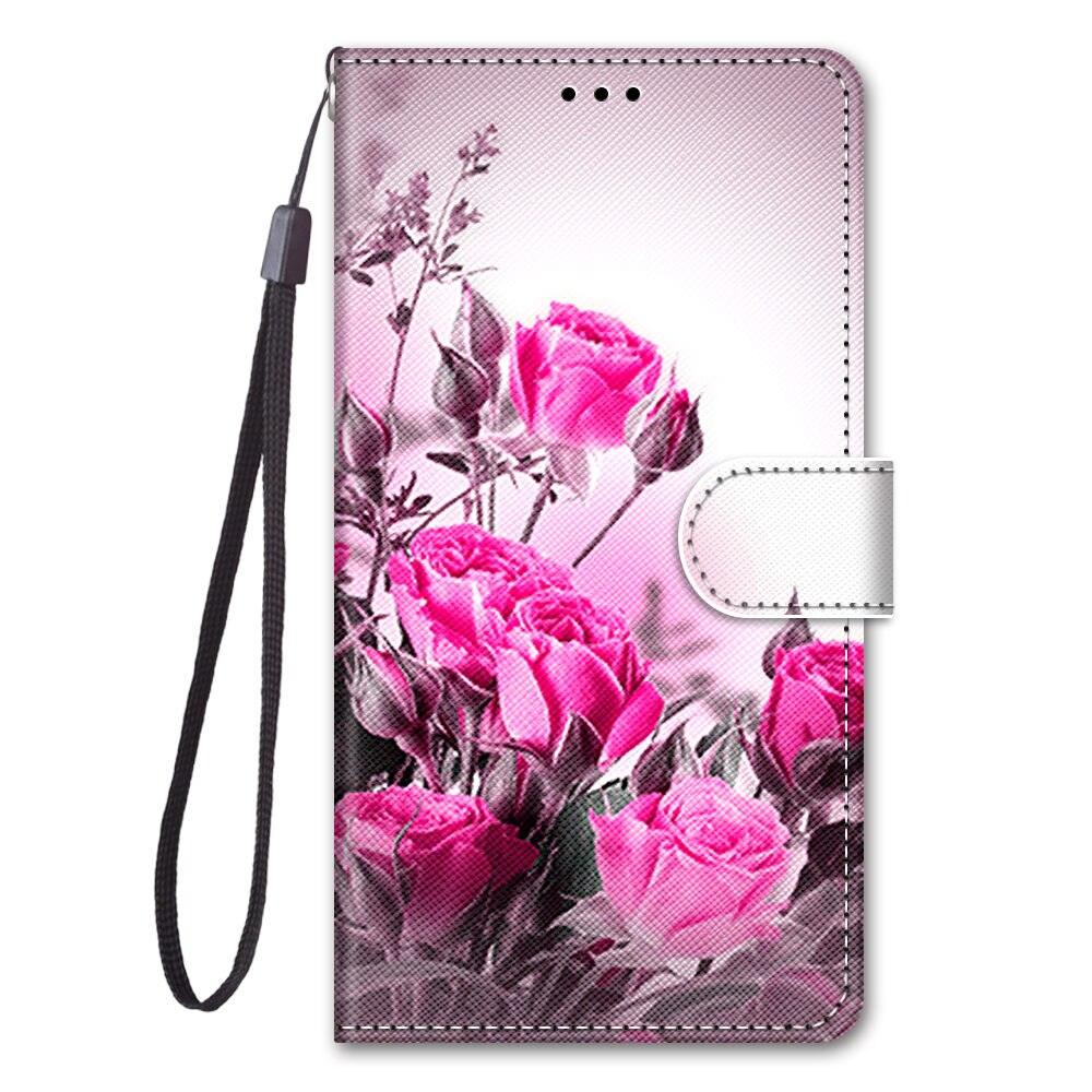Painted Leather Flip Phone Case For Xiaomi Redmi 8 9 9A 9C 9T Redmi 10 Lion Cat Butterfly Wallet Card Holder Stand Book Cover Colorful PU Leather Wallet Flip Cover Shockproof Card Slots Holder Side Pocket Magnetic Closure Stylish Case