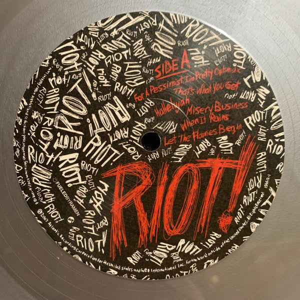 Riot! (SILVER VINYL) | Mint (M) Mint (M)