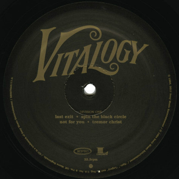 Vitalogy (180 GRAM VINYL) | Mint (M) Mint (M)