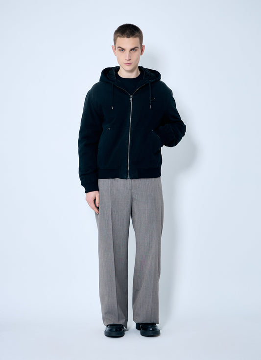 Prada Men Denim Hooded Jacket