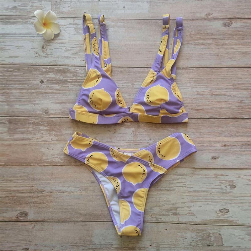 Summer Bikini Stylish Swimwear Women Halter Push Up Bikini