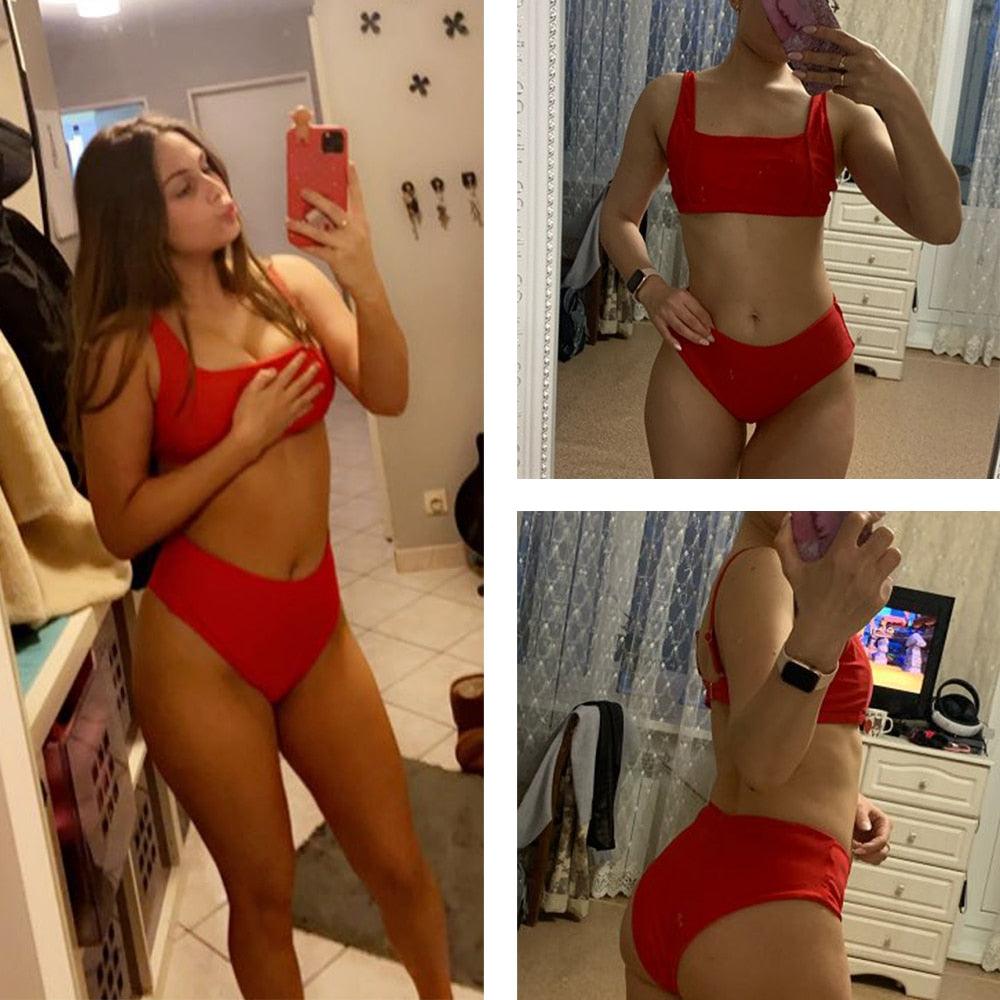 High Waist Bikini Push Up Swimsuit